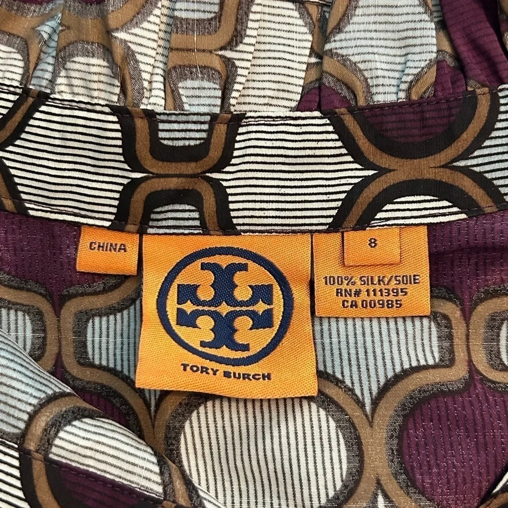 Tory Burch 100% silk shirt